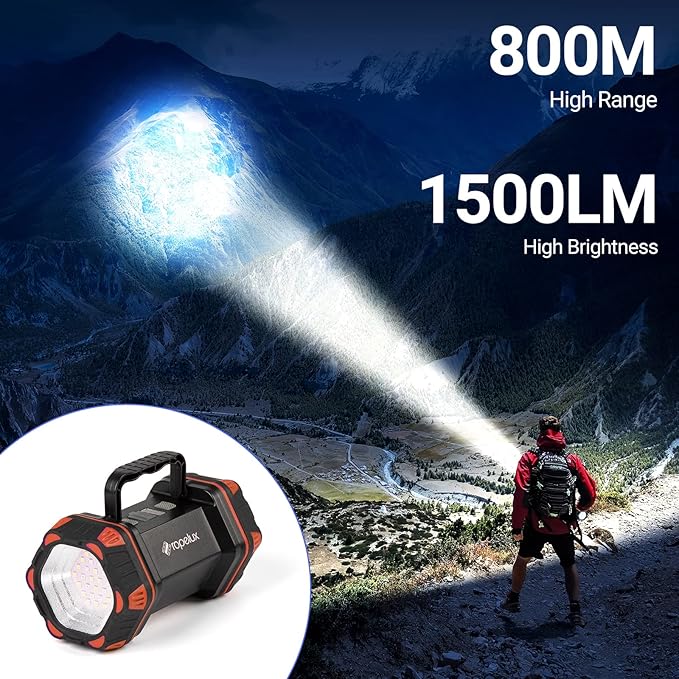Led Camping Lantern Rechargeable, Camping Lights 1500lm, 8 Light Modes, Emergency Flashlights For Emergencies, Portable Light 12h Standby, Battery Powered Lantern For Power Outages, Hurricane, Hiking.