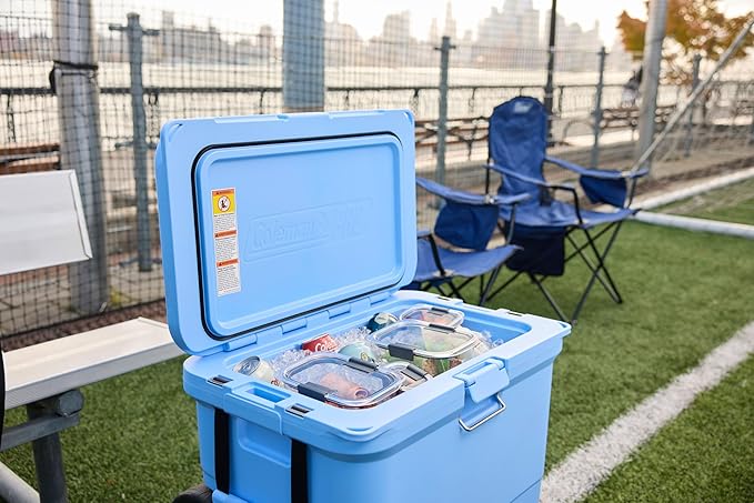 Coleman Pro 55qt Wheeled Ultra-Light Premium Hard Cooler, Extra-Thick Insulation Keeps Ice up to 5 Days, 92-Can Capacity, Heavy-Duty Wheels