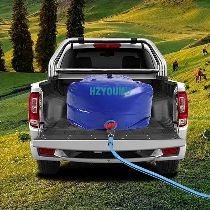 Water Tank 400L/100G Water Bladder Storage Container Foldable Portable Large Capacity Soft Bag Suitable for Outdoor Easy to Carry Out