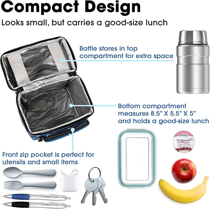 J World Corey Kids Lunch Bag. Insulated Lunch-Box for Boys Girls, Totem