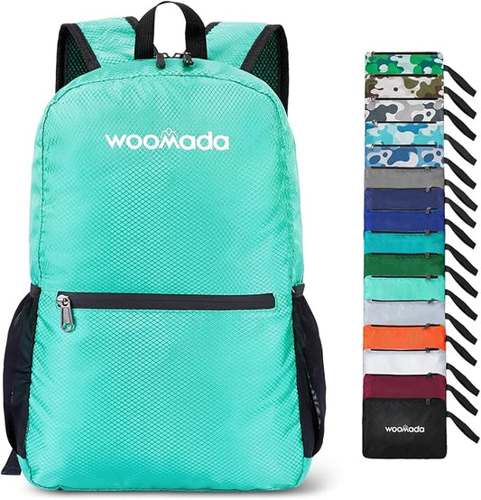 WOOMADA 17L Ultra Lightweight Packable Durable Waterproof Travel Hiking Backpack Daypack for Men Women Kids