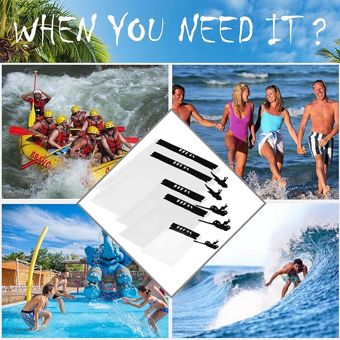 HEETA 2-Pack Waterproof Pouch with Waist Strap, Transparent Screen Touchable Dry Bag Bundled with 5-Pack Clear Waterproof Dry Bag, Water Tight Cases Pouch Dry Bags