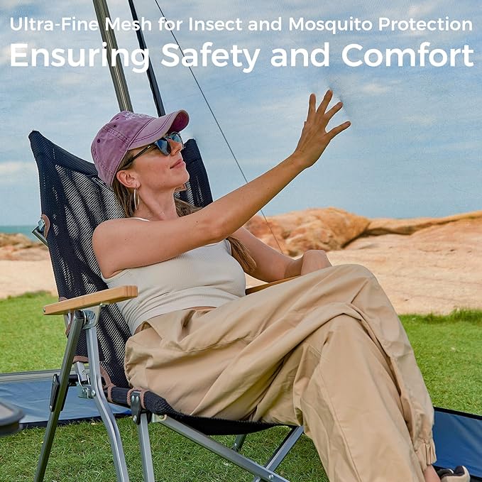 KingCamp Pop Up Screen Tent, Camping Tent for 4-6 Person 10' x 10' Portable Screen House Room with Detachable Sunshade for Camping, Garden & Backyard