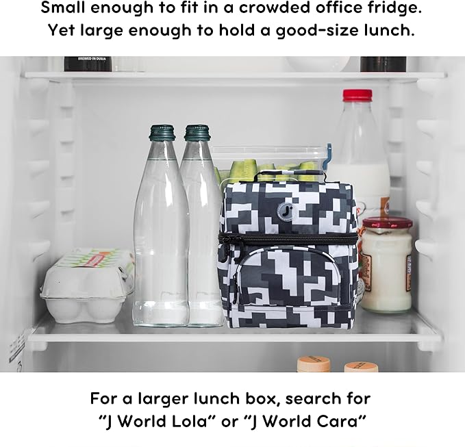 J World Corey Kids Lunch Bag. Insulated Lunch-Box for Boys Girls, Camo