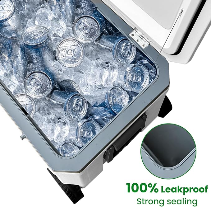 34-127 Quart Insulated Portable Cooler with Heavy Duty Wheels Keeps Ice for up to 5 Days, Great for Drink, Beach, Camping, Tailgating, Sports, & More