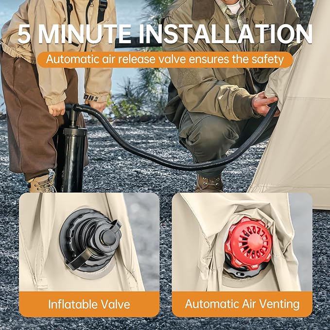 Inflatable Tents for Camping, Large Blow Up Tents for Camping Easy Set Up