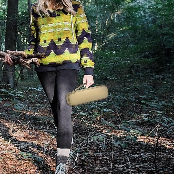 Boobowl Case Compatible with BYSOU/for AsFrost/for SupeDesk/ for Outask Camping Light Telescopic and Collapsible Night Mobile Lighting Battery, Outdoor Camping Lantern Bag (Box Only) (Brown)