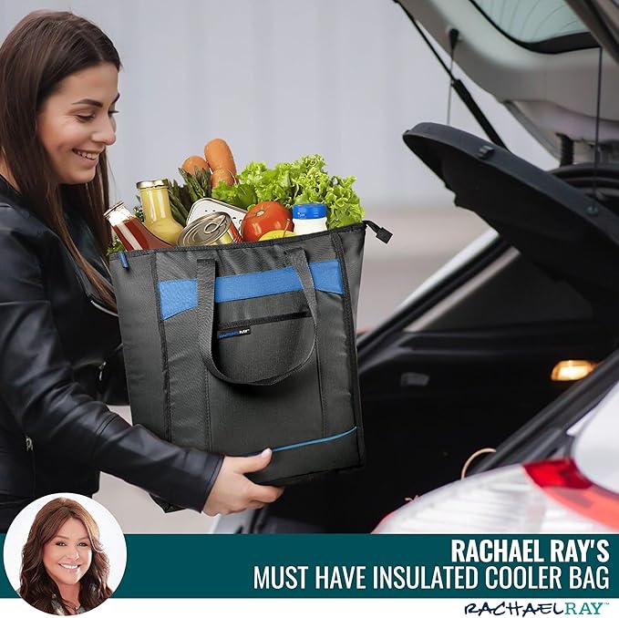Rachael Ray Chillout Soft Sided Cooler Bag - Insulated, Leak Proof, Portable for Travel