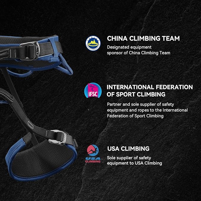 KAILAS B4 Rock Climbing Harness Men Roofing Harness Safety Belt Climbing Gear Adjustable Mountaineering Lightweight