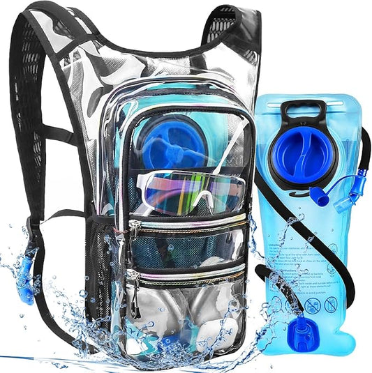 Hydration Backpack Pack, Water Backpack 20L Included 2L Hydration Bladder, Festival Essential - Rave Hydration Pack Hydropack for Hiking, Running, Biking, Festival Gear