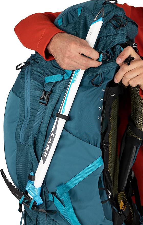 Osprey Atmos AG 65L Men's Backpacking Backpack, Venturi Blue, L/XL
