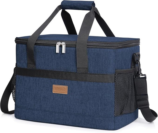 Lifewit Cooler Bag 30/50/60 Cans Collapsible and Insulated Large Lunch Bag Leakproof Soft Cooler Portable Tote for Camping/BBQ/Family Outdoor Activities