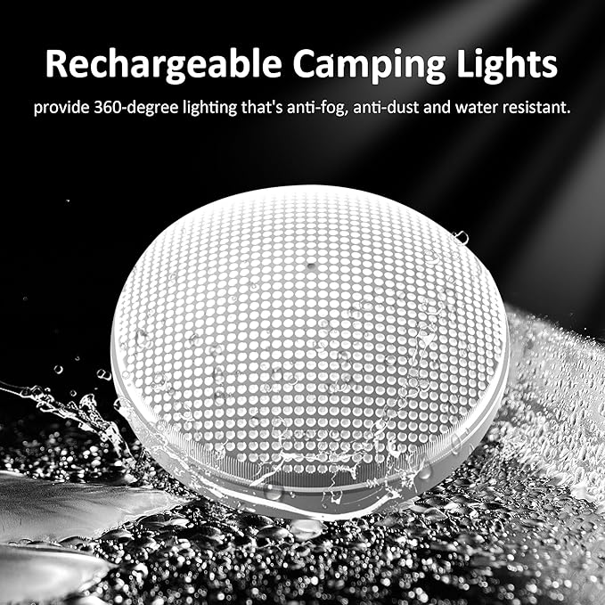 Rechargeable Camping Light 5200mAh Camping Lights and Lanterns Rechar Tent Light Night Market Lights for Tent,Camo