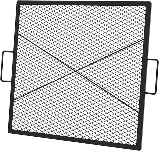 only fire X-Marks Square Fire Pit Cooking Grate, 30-Inch