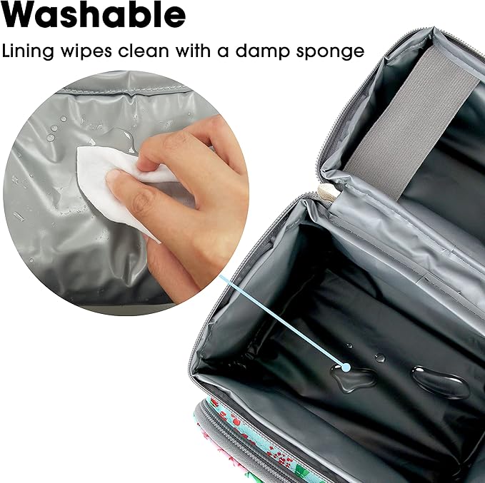 J World Corey Kids Lunch Bag. Insulated Lunch-Box for Girls, Women, Flora