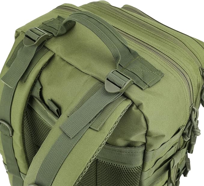 REEBOW GEAR Military Tactical Backpack Large Army 3 Day Assault Pack Molle Bag Boys Backpacks for School Army Green