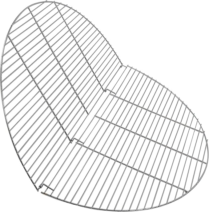 Sunnydaze 40-Inch Heavy-Duty Foldable Chrome-Plated Fire Pit Cooking Grill Grate