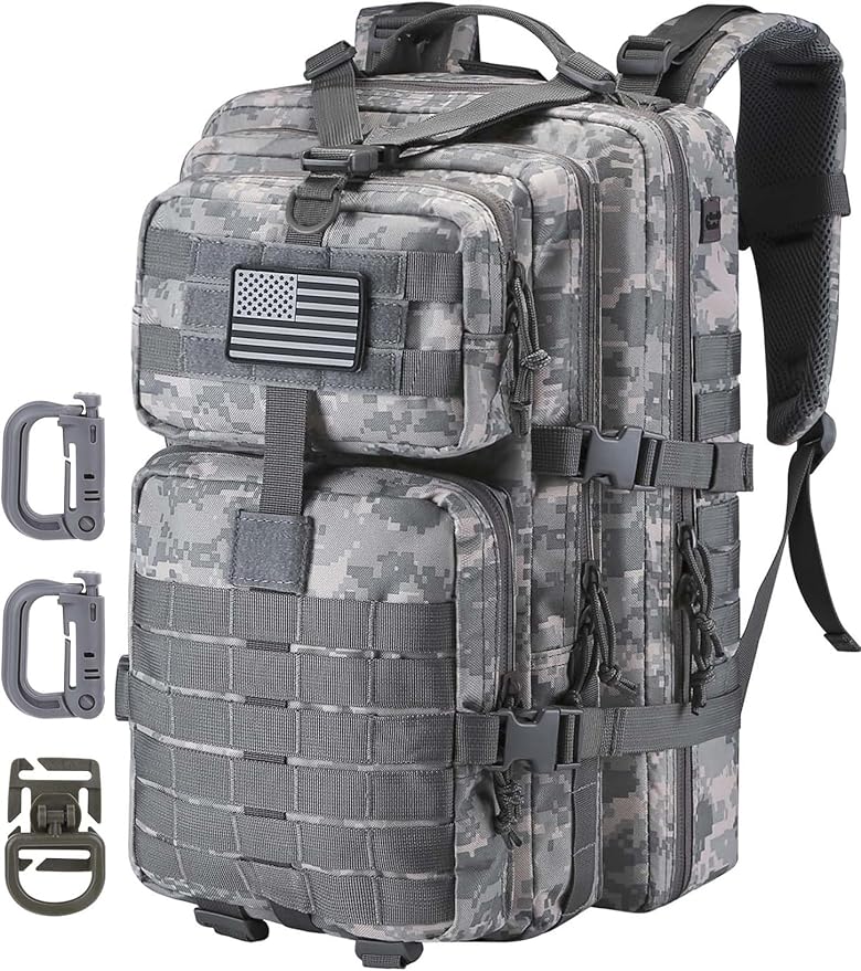 MOLLE Assault Pack, Tactical Backpack Military Army Camping Rucksack, 3-Day Pack