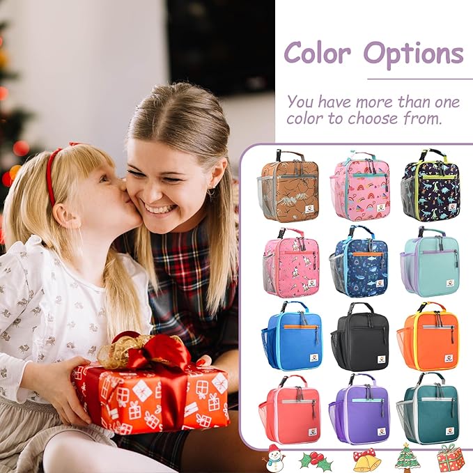 Lunch Box Kids,Premium Insulated Lunch Bag for Girls Boys,Soft Bag Mini Cooler Back to School Thermal Reusable Lunch Bag for Work School Picnic (Mermaid)