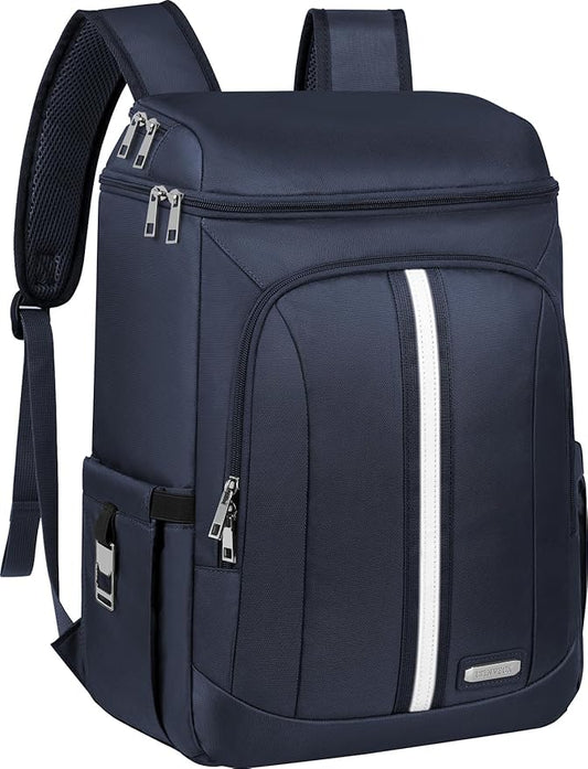 LTINVECK Cooler Backpack,2 Insulated Compartments Backpack Cooler Leakproof Double Deck Lightweight Cooler Lunch Box Bag for Men Women