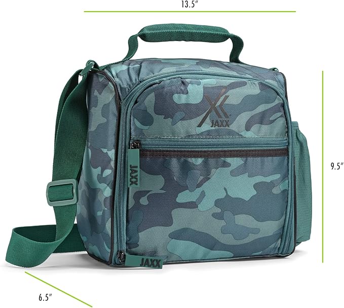 Fit & Fresh JAXX Meal Prep Lunch Box With Container For Men and Women, 5pc. Meal Prep Kit Lunch Bag With Containers Included