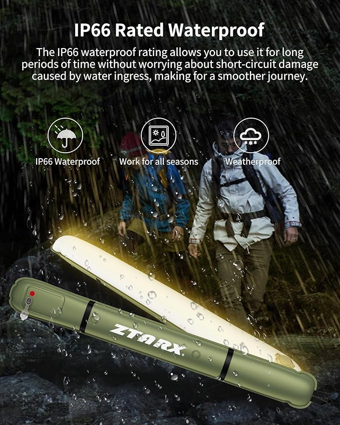 USB Rechargeable Camping Lantern,Inflatable Camping Light for Tent,4 Lighting Modes,IP66 Waterproof,Portable and Lightweight