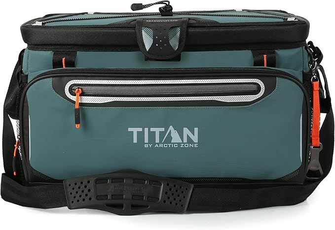 Arctic Zone Titan Deep Freeze Cooler - Zipperless Hardbody Cooler - Small & Large Capacity- Beach & Camping Cooler - Deep Freeze Insulation, HardBody Liner, and SmartShelf