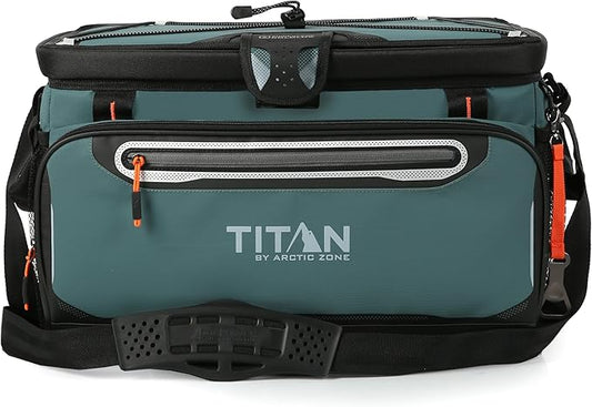Arctic Zone Titan Deep Freeze Cooler - Zipperless Hardbody Cooler - Small & Large Capacity- Beach & Camping Cooler - Deep Freeze Insulation, HardBody Liner, and SmartShelf