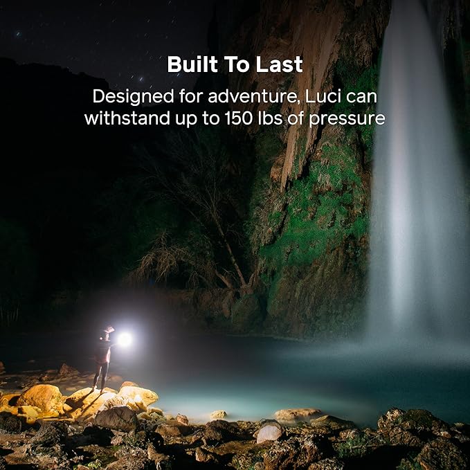 BioLite Luci Original Solar Inflatable Camping Lantern, Clear