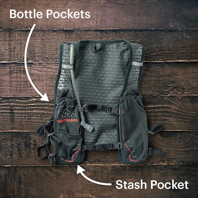 Nathan TrailMix 7L Running Vest for Men & Women, EXPANDED Sizing, 7 Liters, Hydration Vest w/ 2L Bladder Hydration Pack, Water Backpack for Hiking, Running, Walking, Marathon, Race