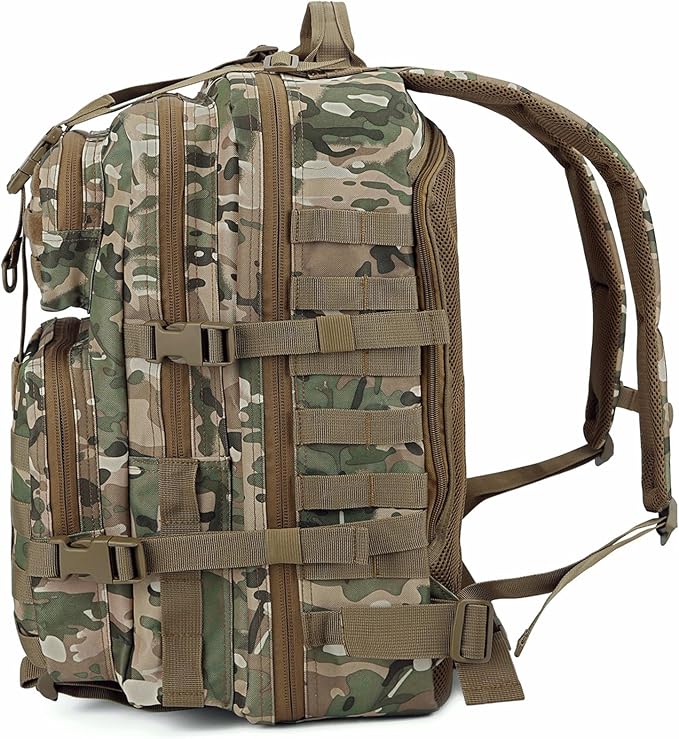 REEBOW GEAR Tactical Backpack for Men Military Tactical Bag Pack Army Molle Survival Bags Backpacks Comouflage
