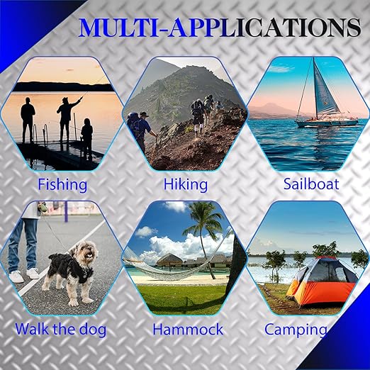 150 Pcs 2.36" M6 Spring Snap Hook Carabiners - Heavy Duty Galvanized Steel Keychain Clips for Hammock, Swing, Camping, Hiking & Outdoor Gear (Black)