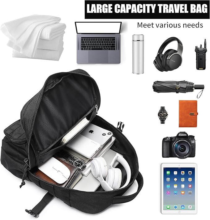 Wotony Men's Tactical Backpack - Military waterproof backpack with multiple pockets and tactical gear for the outdoors