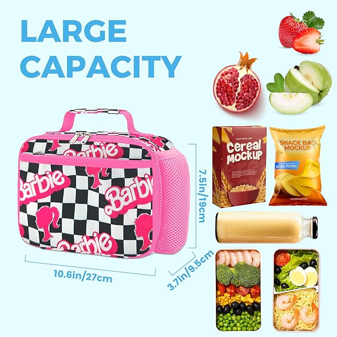 RLGPBON Kids Lunch Bag,Insulated Lunch Box for Girls Boys,Lunch Bag Toddler Teen,School Daycare Cute Travel bags