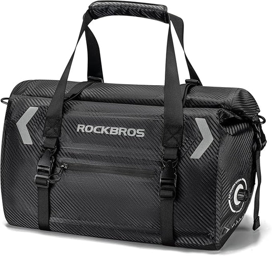 ROCKBROS Waterproof Duffel Bag 20-60L Motorcycle Travel Dry Duffel Bag for Motorcycling Boating Kayaking Camping Fishing Outdoor Adventure for Men Women