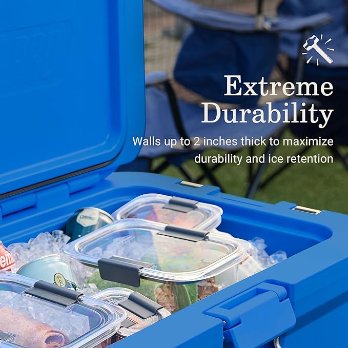 Coleman Pro 45qt Ultra-Light Premium Hard Cooler, Extra-Thick Insulation Keeps Ice up to 4 Days, 74-Can Capacity