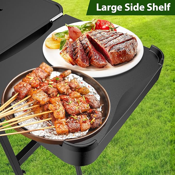 Portable Indoor Grill Table Stand for Ninja Woodfire Outdoor Grill(OG701 OG850 OG951 Series), 51in Large Space, Folding Camping Tailgating Table for Blackstone Griddle/Onni Pizza Oven,2 Wheels