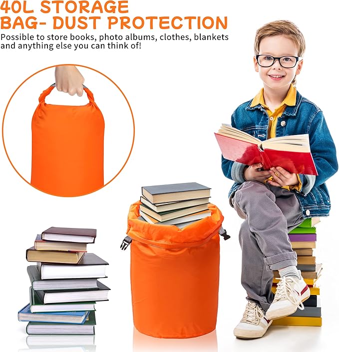 R2Depot Waterproof Dry Bag, 5L/10L/20L/40L/70L Dry Storage Bag for Kayaking, Gym, Hiking, Swimming (Purple, 40L)