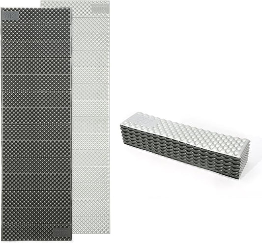 YIKI Closed Cell Foam Sleeping Pad for Camping, 72.8x22 inch, Ultralight Foldable Foam Sleeping Mat with Heat Reflective Layer, Waterproof Backpacking Pad for Hiking, Tent, Outdoor Use