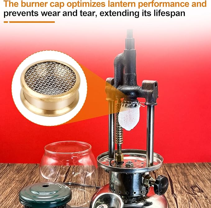 Burner Cap and Screen for Coleman Lanterns Replacement Parts,2423231 Camping Lantern Accessories Compatible with Coleman Lantern 242/200