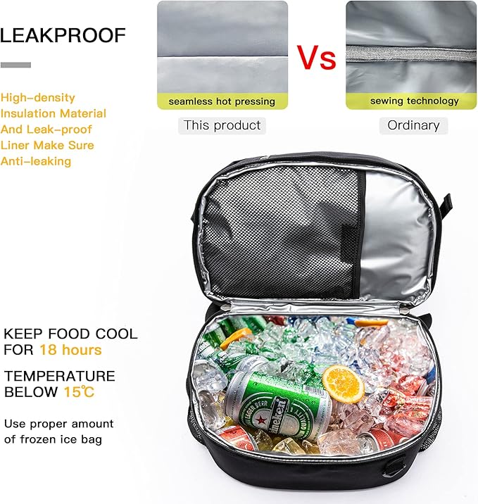 TUGUAN Insulated Cooler Backpack 38/42 Cans Double Deck Leakproof Lightweight Soft Lunch Backpack Small Cooler Bag Beach Picnic