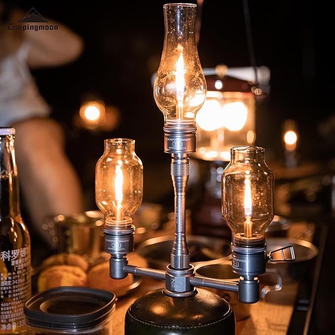 CAMPINGMOON 3 Outlet Adapter for EN417 Lindal Valve Canister Device Camping Lantern Z33