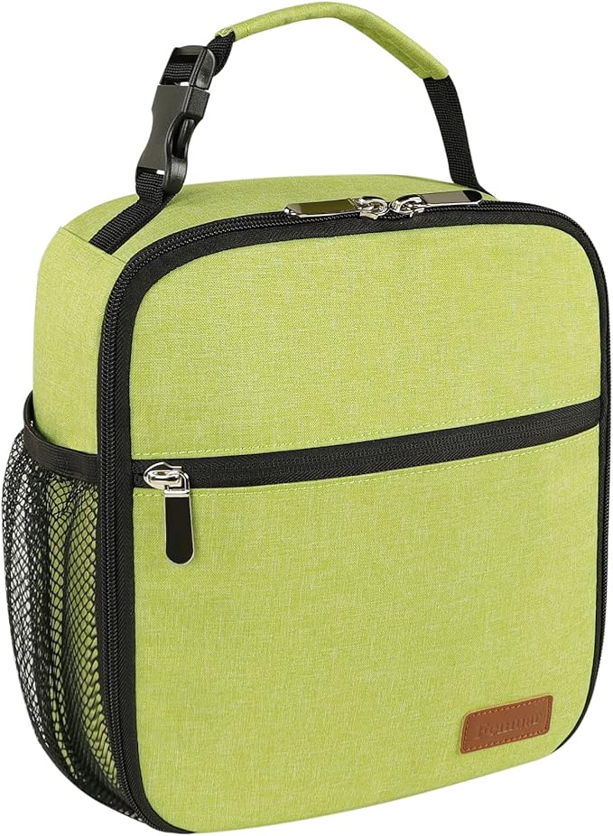 Femuar Lunch Box for Men Women Adults Small Lunch Bag for Office Work Picnic - Reusable Portable Lunchbox, Green