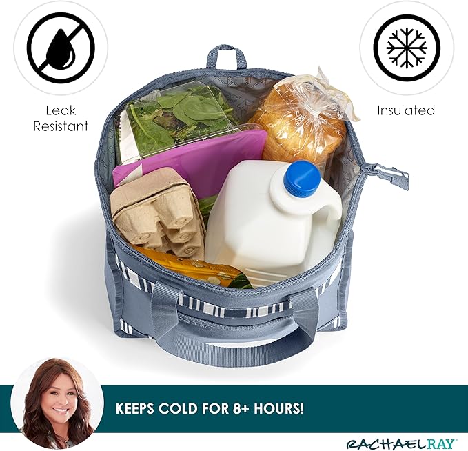 Rachael Ray Chillout Soft Sided Cooler Bag - Insulated, Leak Proof, Portable for Travel