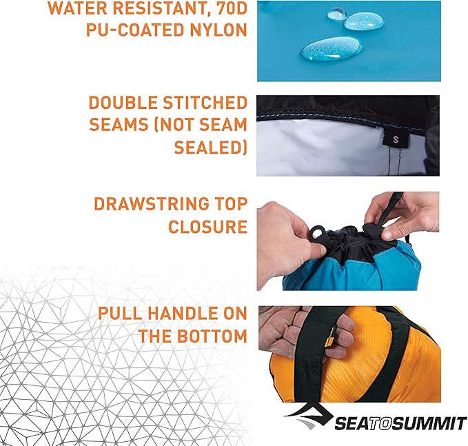 Sea to Summit Nylon Compression Sack, Space-Saving Outdoor and Travel Storage