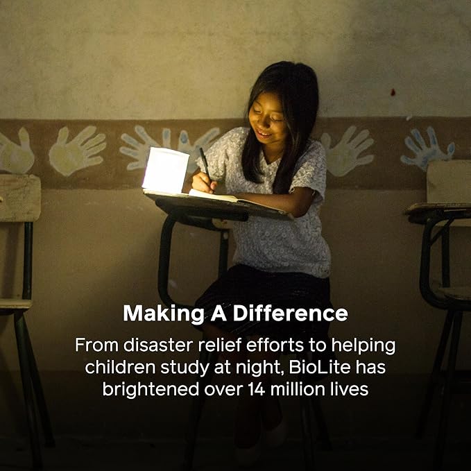 BioLite Luci Candle Flameless Inflatable, Solar-Powered Outdoor Lantern