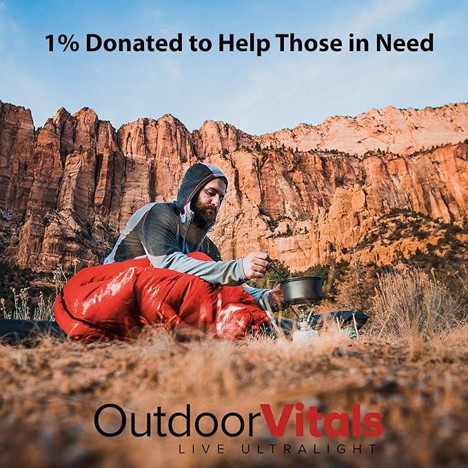 Summit Sleeping Bag 800+ Fill Power Starting Under 2lbs Ultralight Backpacking Mummy Down Sleeping Bag for Lightweight Hiking & Camping