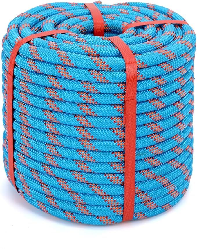 Arborist Rope Climbing Rope Outdoor Rope Sailing Rope Heavy Duty Rope 1/2 Inch Rope 48 Strands Bull Rope for Construction Climbing Swing Sailing