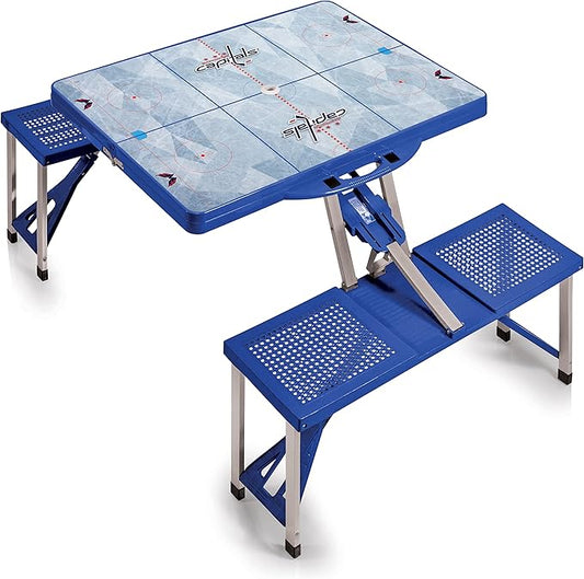PICNIC TIME NHL Unisex-Adult NHL Picnic Table Portable Folding Table with Seats