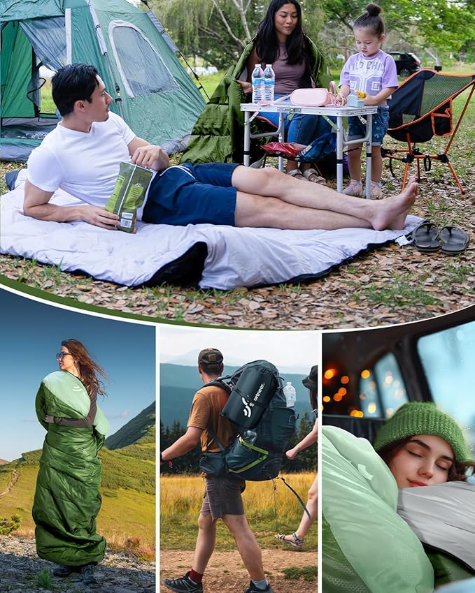 Sportneer Sleeping Bags for Adults, Warm & Cold Weather Sleeping Bag for Adults Kids Boys Girls - Lightweight Compact Camping Gear Equipment, Traveling, Backpacking, Hiking
